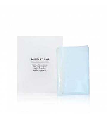 Saco higiénico da linha Futura em embalagem de papel minimalista.
